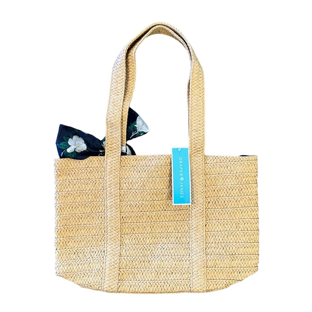 Draper James Straw Tote Bag w/o scarf